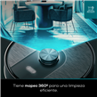Aspiradora Robot Peugeot Niza Control De Voz 35w 450 ml Negra
