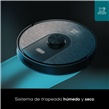 Aspiradora Robot Peugeot Niza Control De Voz 35w 450 ml Negra