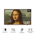  TV Samsung 55" EQ QLED 4K Marco Nogal Marron 