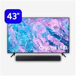 Combo Smart TV Samsung 43" Crystal UHD 4K+ Soundbar C400