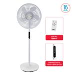 Ventilador de Pie Digital Liliana 16" 4 velocidades Blanco