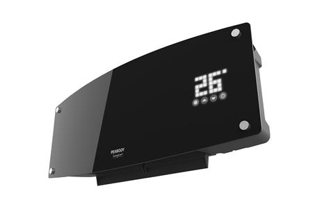 Caloventor Split de Pared Digital Display Touch LED Peabody Negro