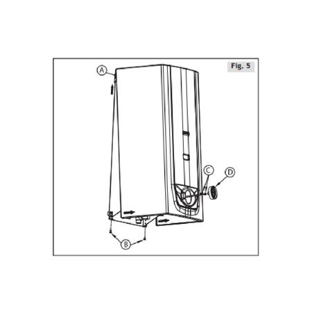 Calefón a Gas Longvie Tiro Balanceado 14 lts Blanco CB214SF