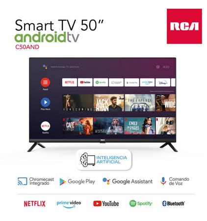 Televisor RCA Led Smart Tv 50" C50AND Android Tv