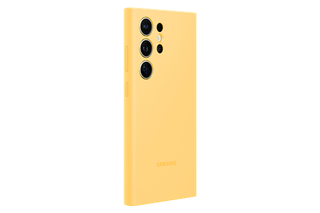 Funda de silicona Samsung Galaxy S24 Ultra Amarillo