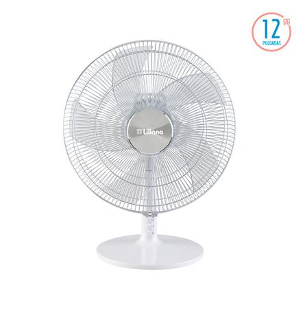 Ventilador de Mesa Liliana Turbo 12" 3 velocidades Blanco