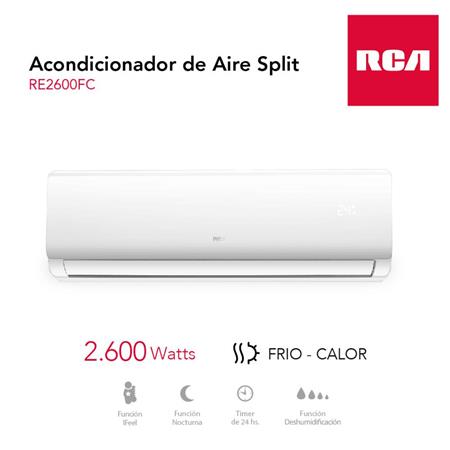 Aire Acondicioado Split RCA Frio Calor 2600FC RE2600FC - SK