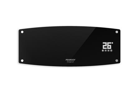 Caloventor Split de Pared Digital Display Touch LED Peabody Negro