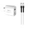 Cargador de pared 2 ports Tipe-C/L 20w c/c Blanco Foxbox 