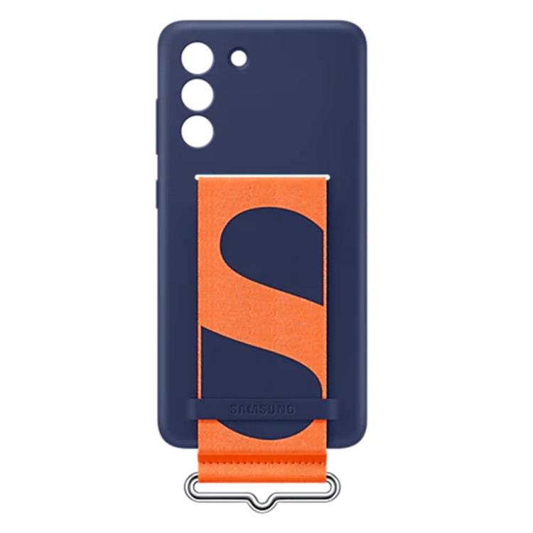 Funda Silicona Logo Samsung S21 Fe Celeste