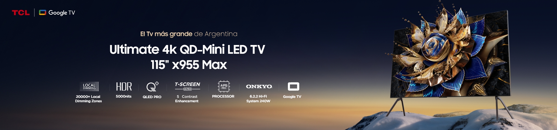 Lanzamiento TV TCL 115"